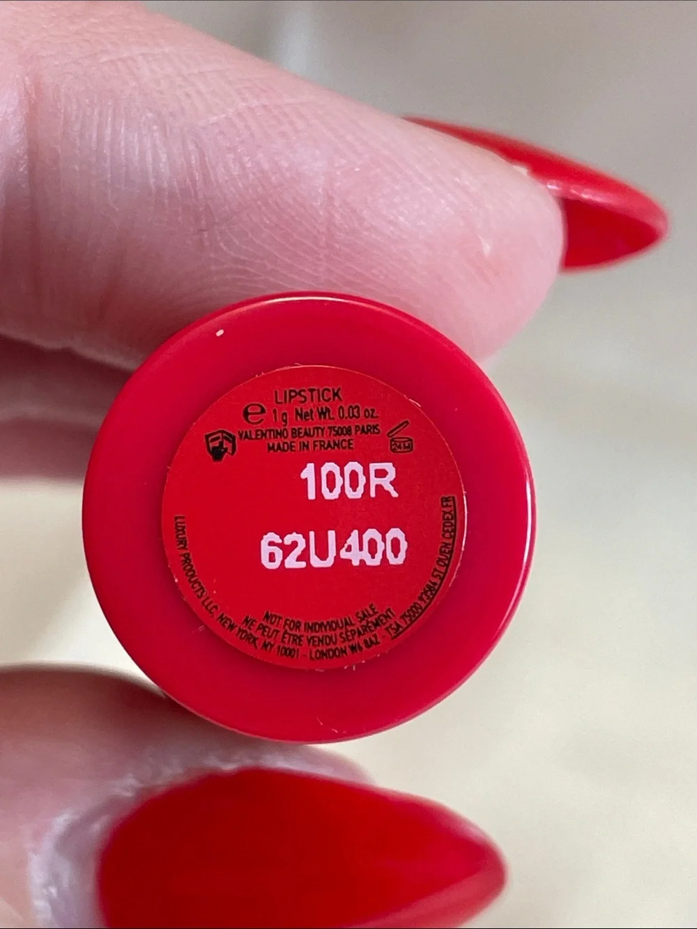 Valentino Rosso Valentino High Pigment Refillable Lipstick - 100R
